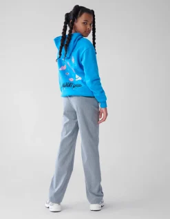 Gestreepte Strass Pantalon Grijs