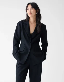 Getailleerde Blazer Zwart By Fred