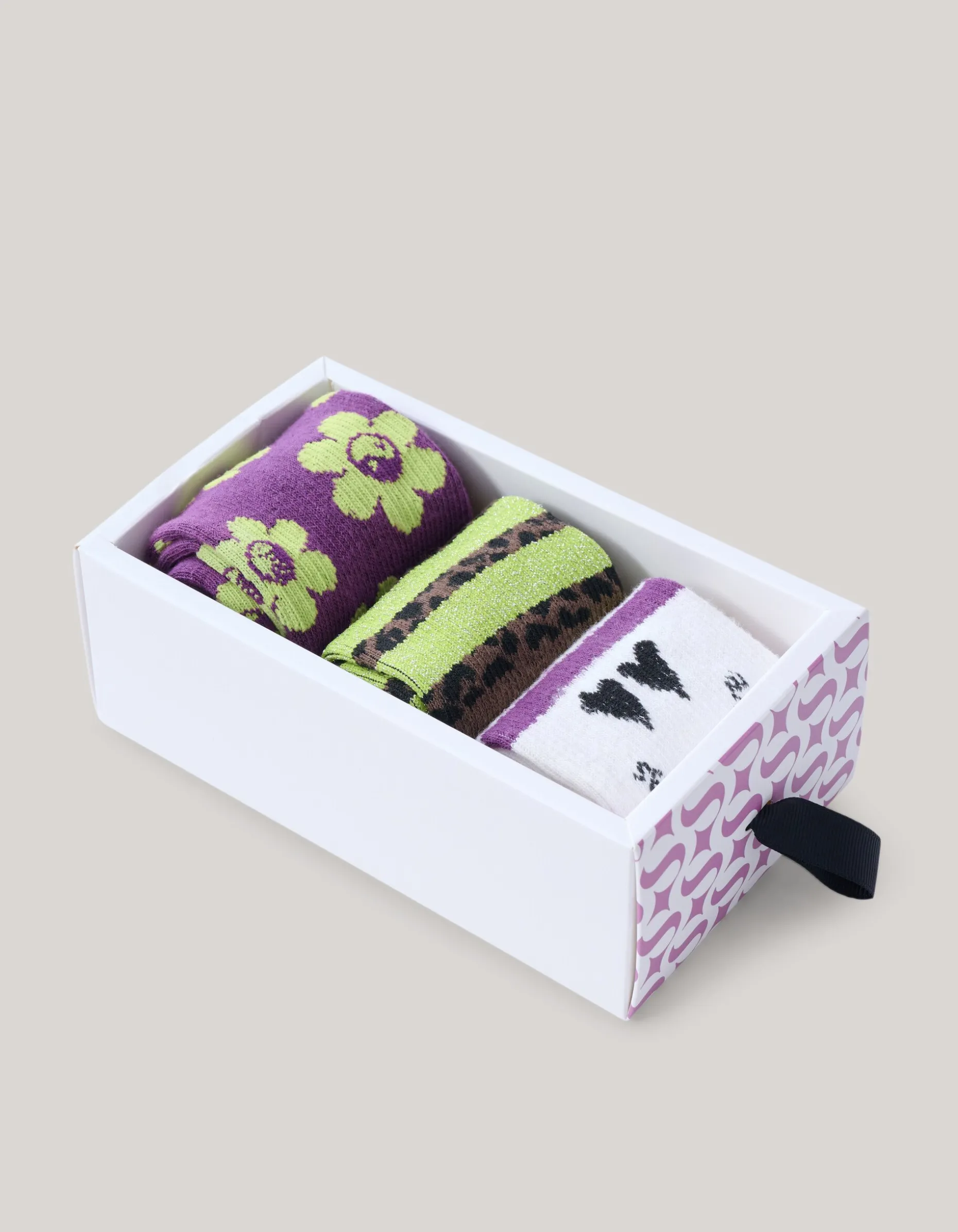 Giftbox Sokken Paars