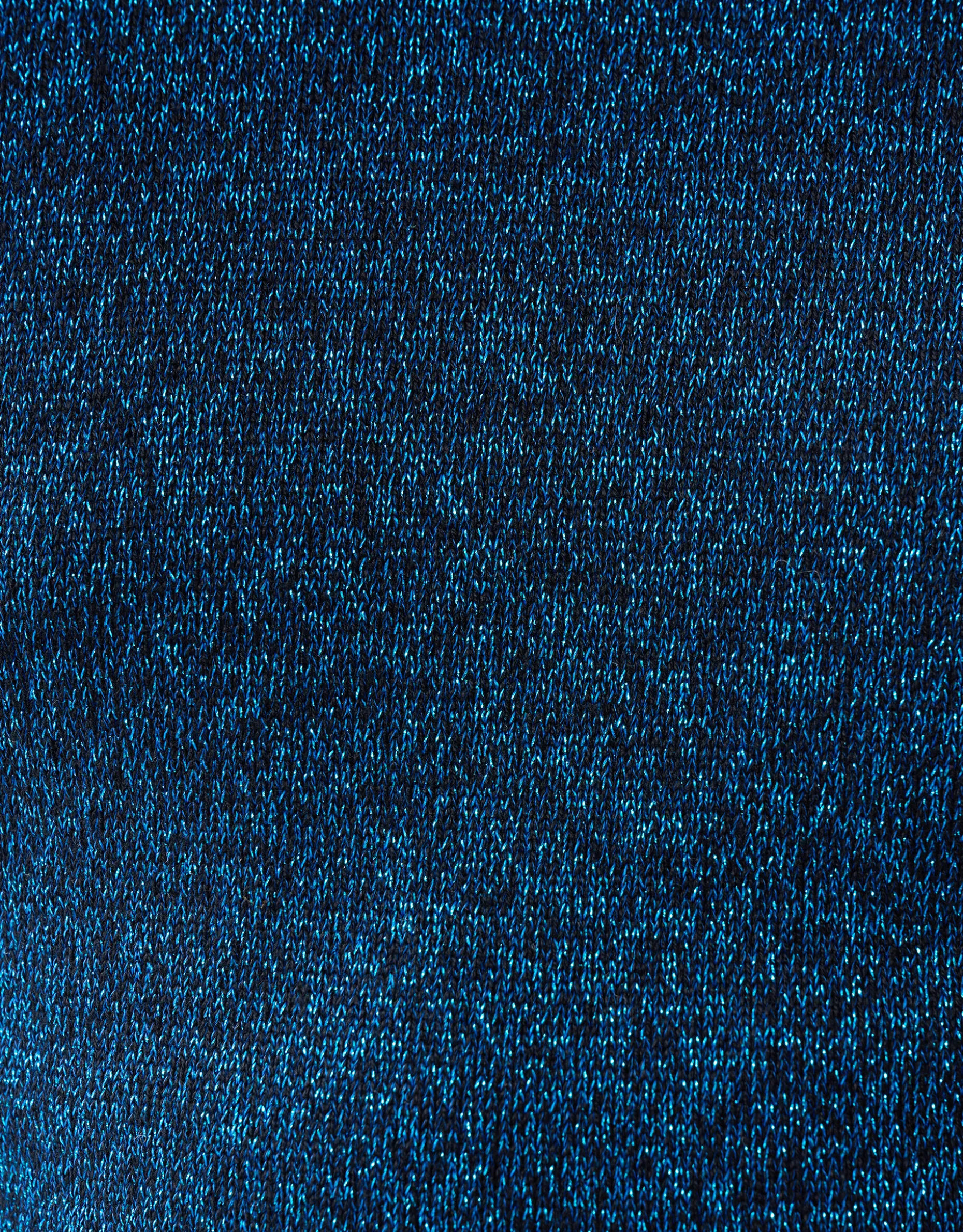 Glitter Gebreide Top Donkerblauw