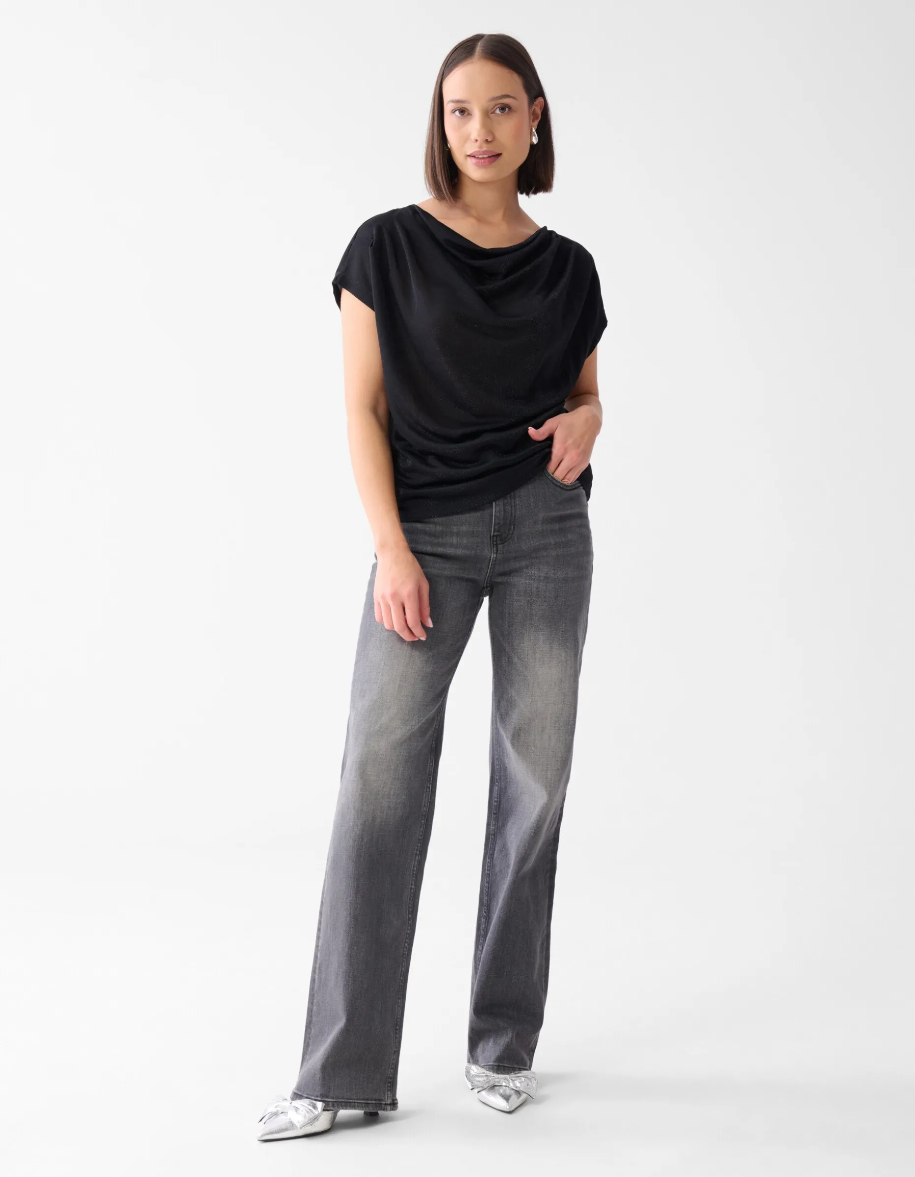 Glitter Top Zwart