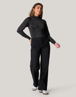 Glitter Trui Zwart