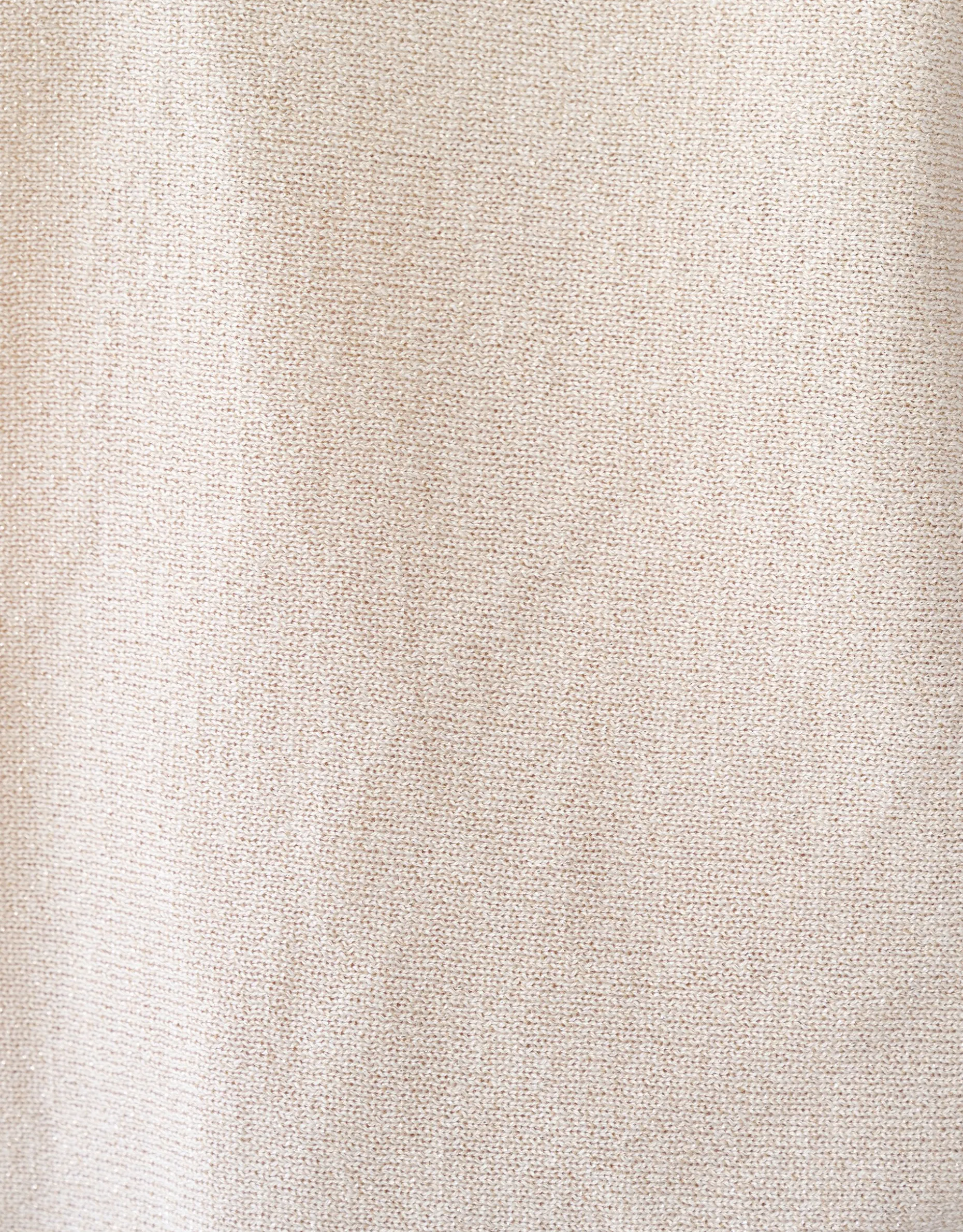 Glitter Vleermuismouwen Trui Beige