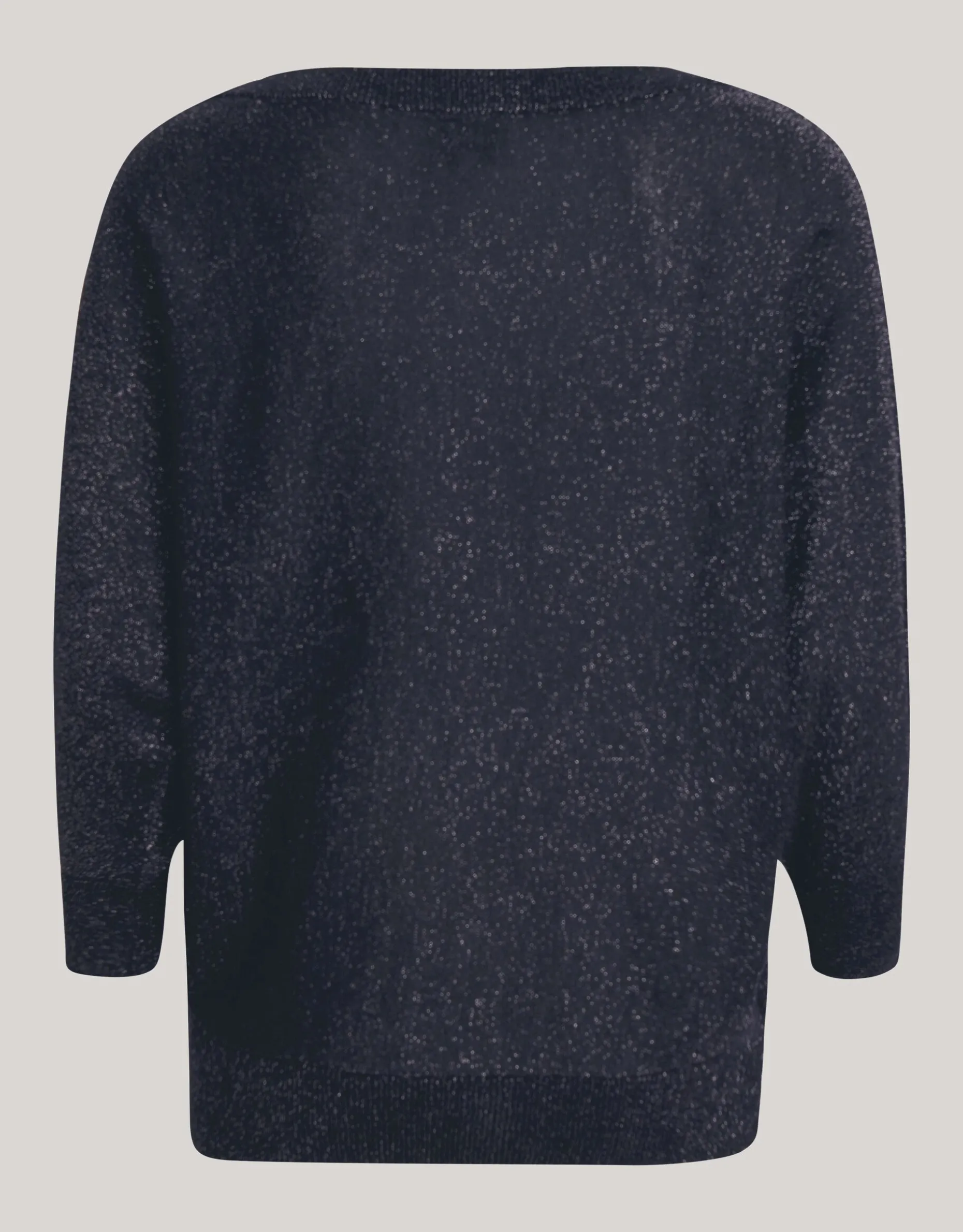 Glitter Vleermuismouwen Trui Zwart