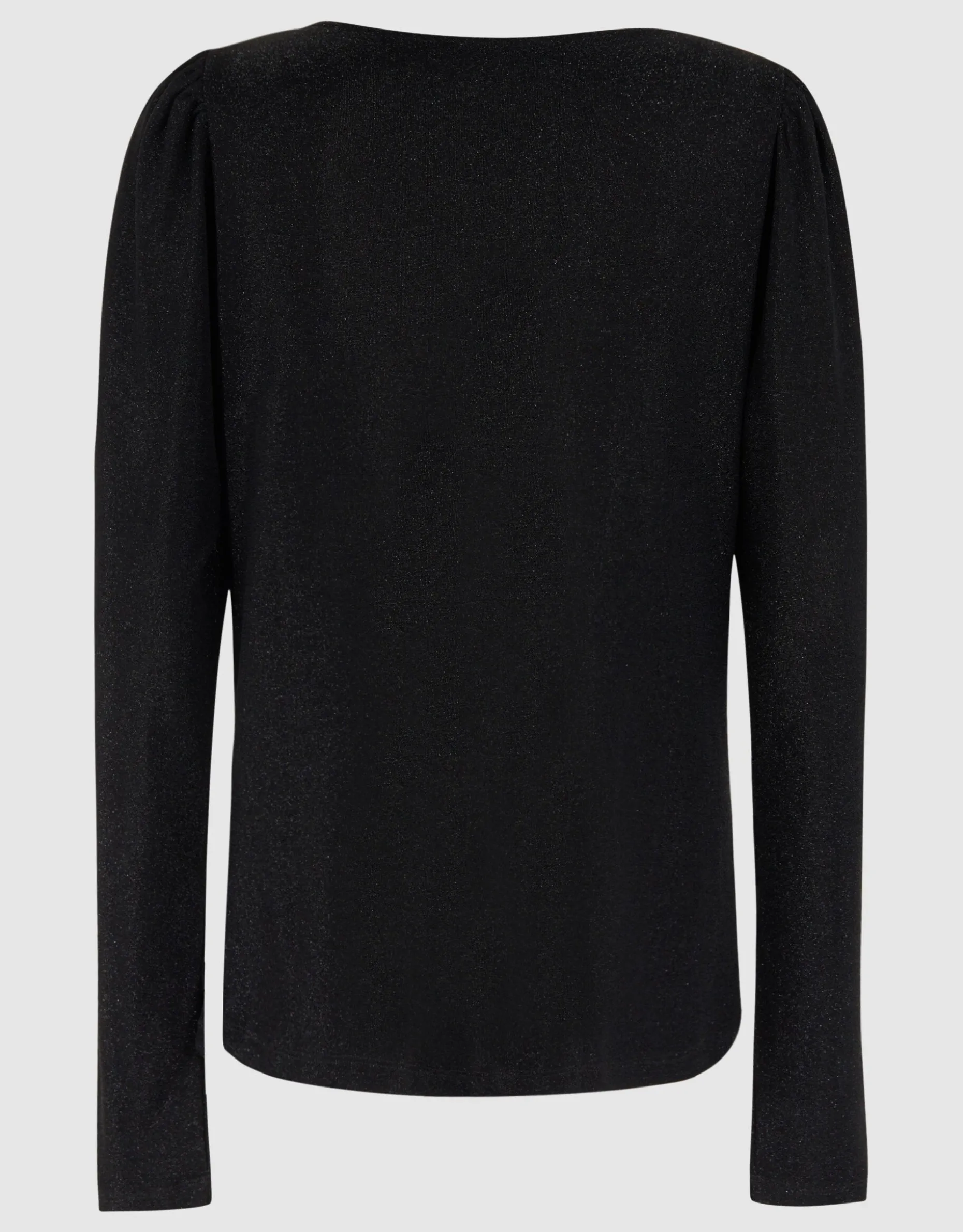 Glitter Waterval Top Zwart