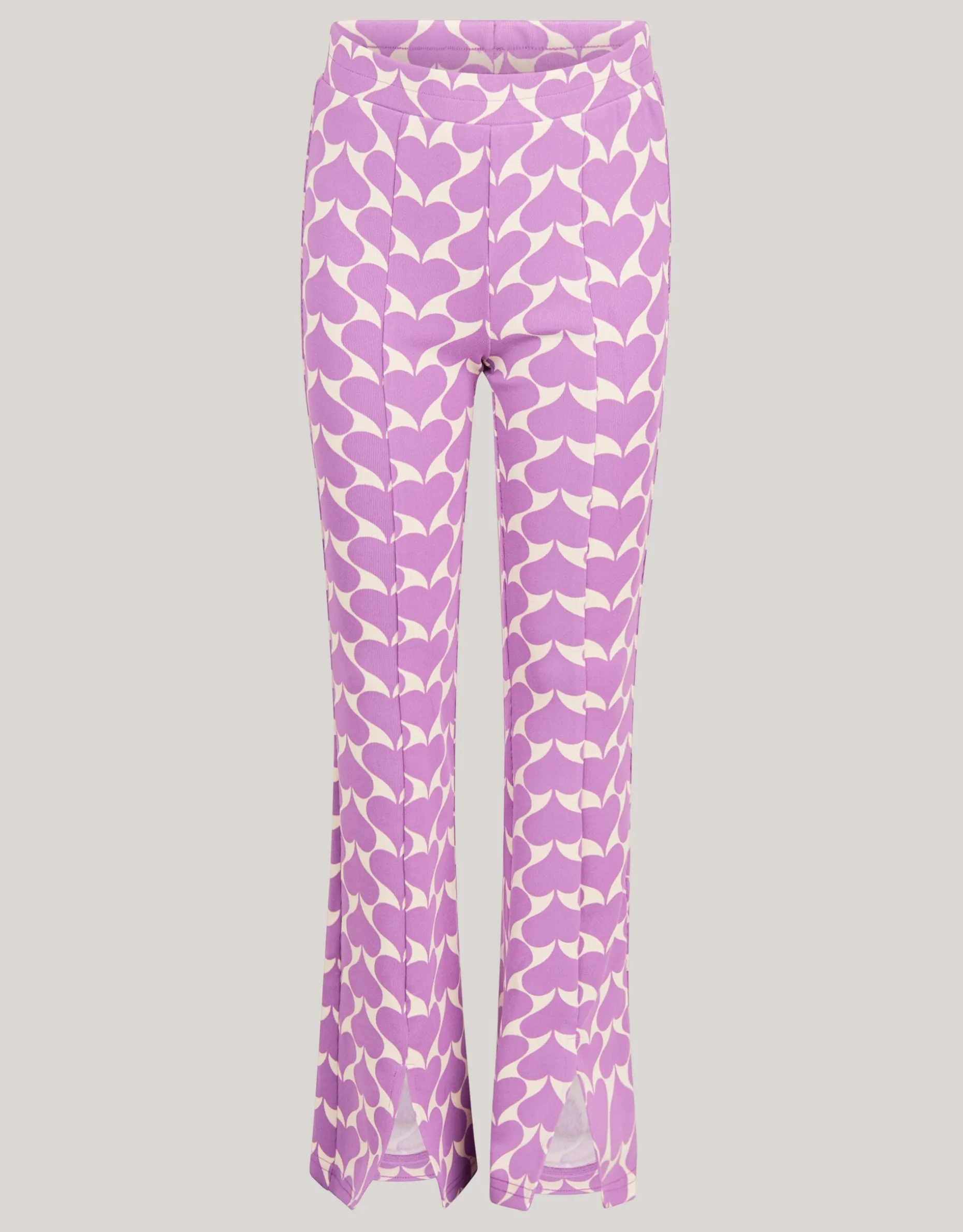Graphic Heart Split Flair Paars