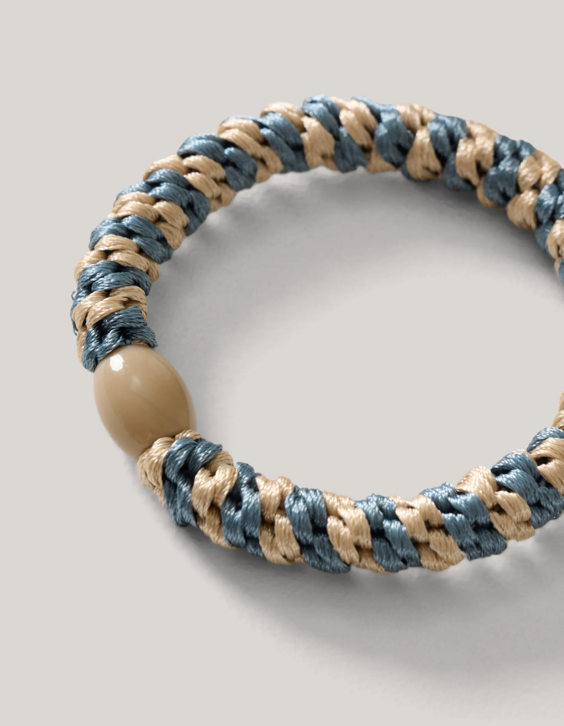 Haarelastiek Beige/Blauw