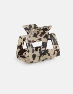 Haarklem Beige/Zwart