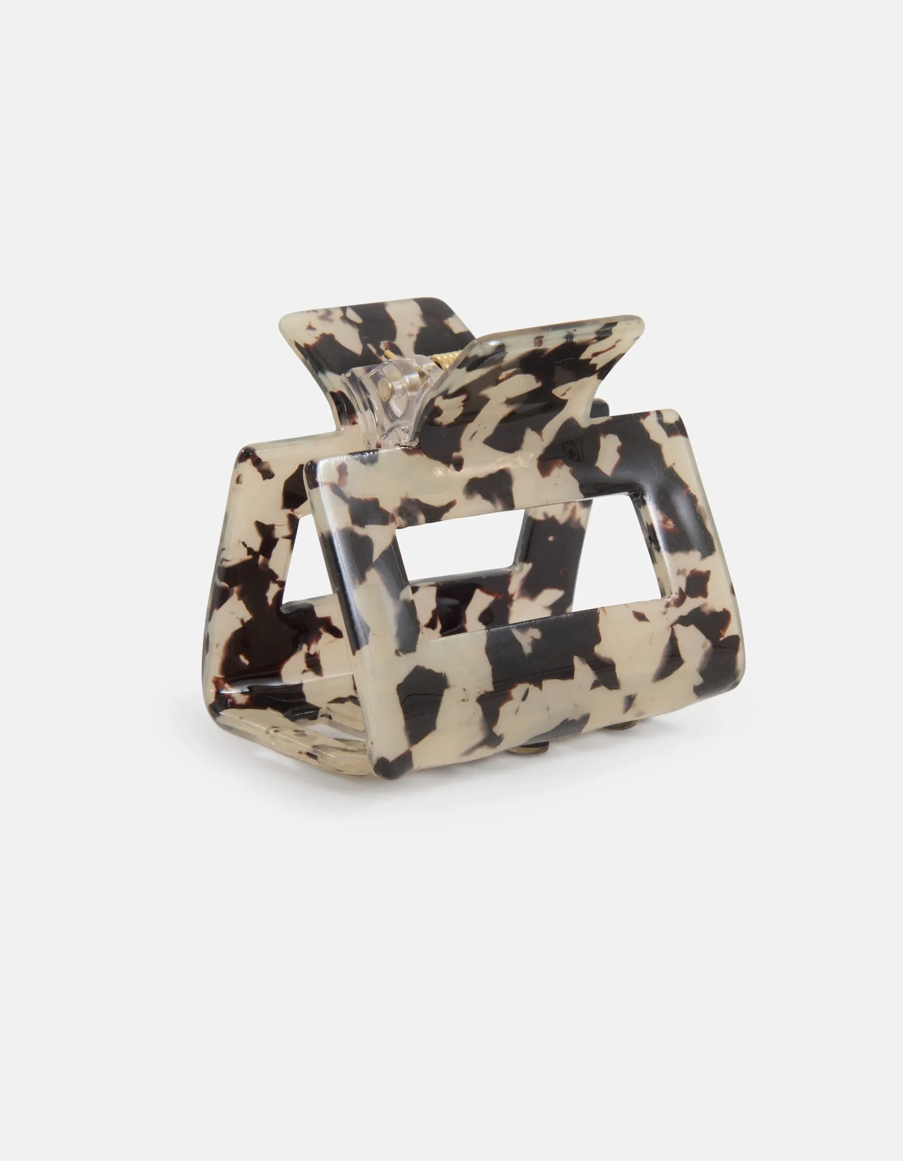 Haarklem Beige/Zwart