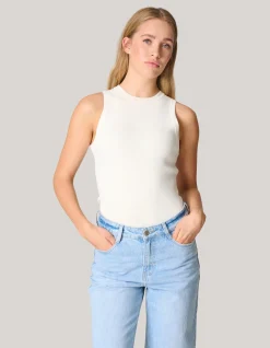 Halter Top Gebroken Wit
