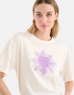 Heart Artwork T-shirt Gebroken Wit