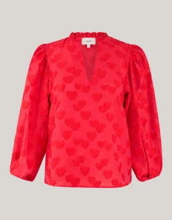 Heart Blouse Rood
