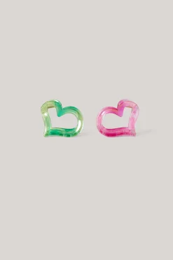 Heart Haarklemmen Multicolor