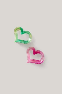 Heart Haarklemmen Multicolor