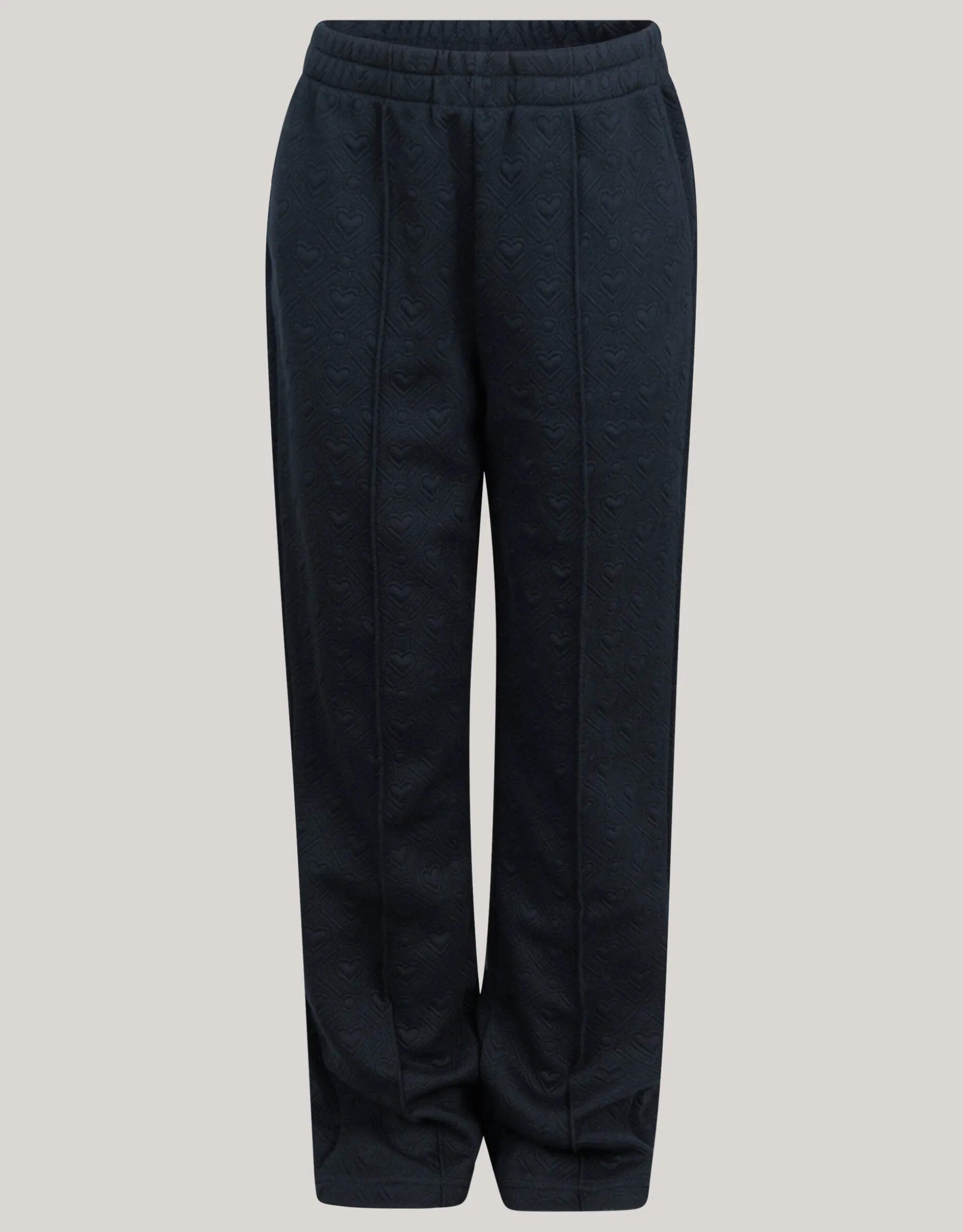 Heart Jacquard Broek Zwart