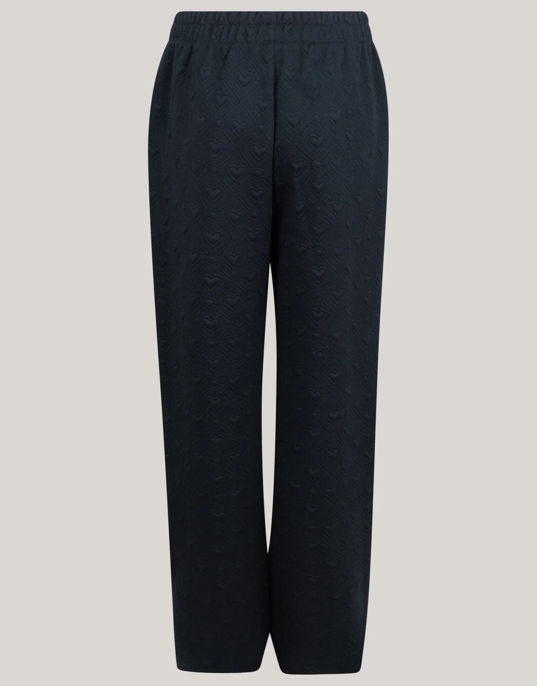 Heart Jacquard Broek Zwart