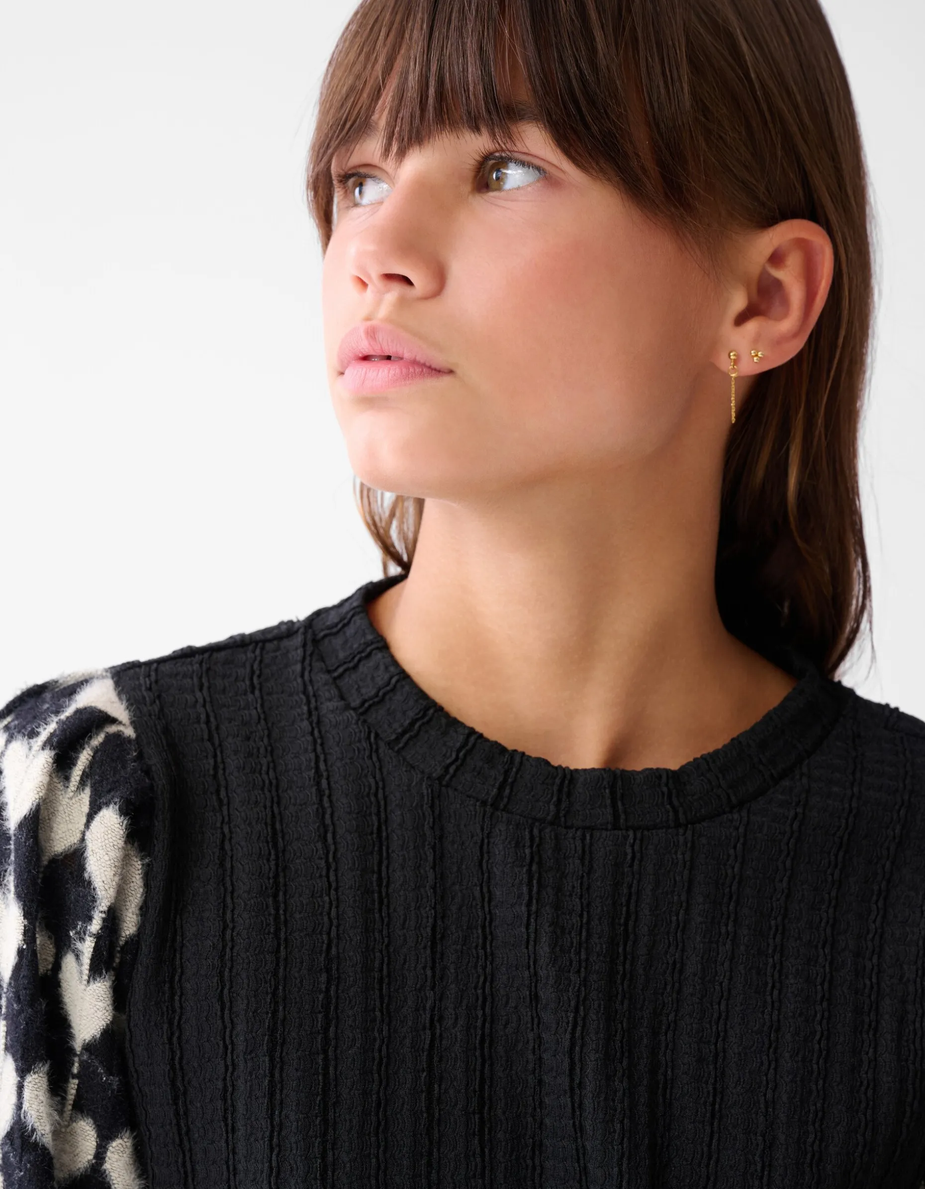Heart Mix Top Zwart