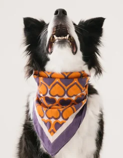 Heart Printed Bandana Paars By Furmey