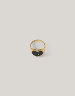 Heart Ring Zwart