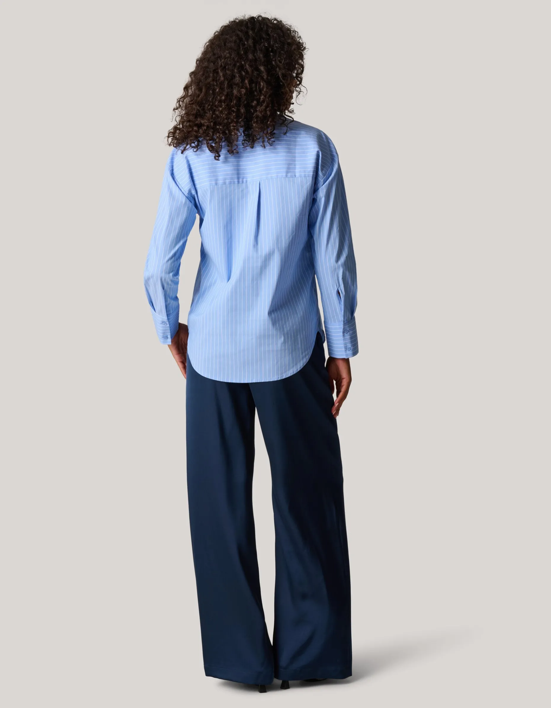 Heart Ruffle Blouse Blauw