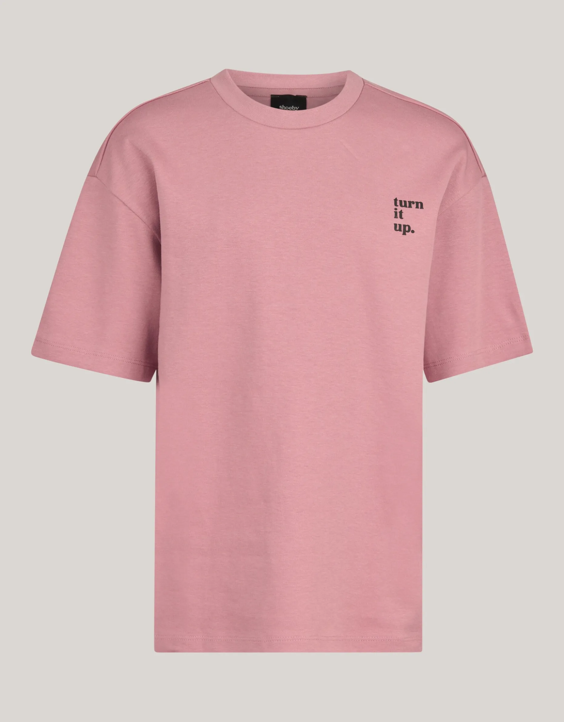 Heavy Basis T-shirt Donkerroze
