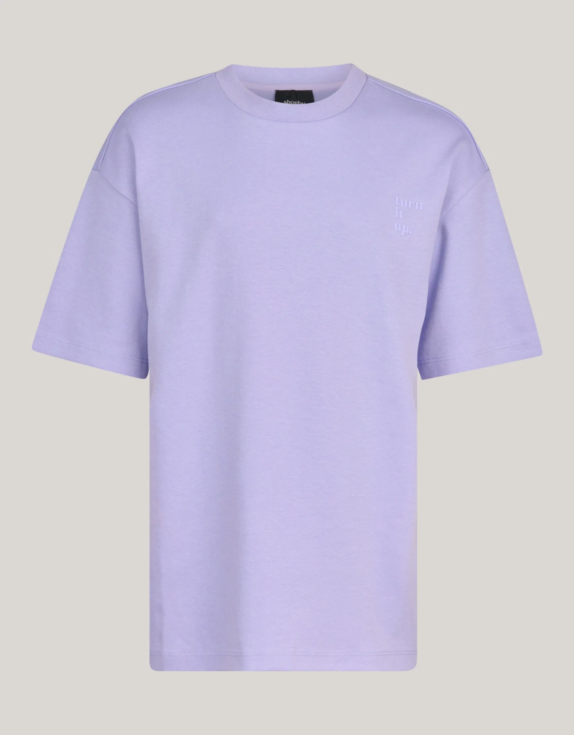 Heavy Basis T-shirt Lichtpaars