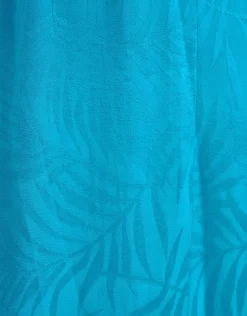 Jacquard Maxi Jurk Blauw