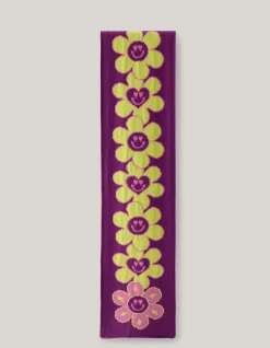 Jacquard Sjaal Donkerpaars
