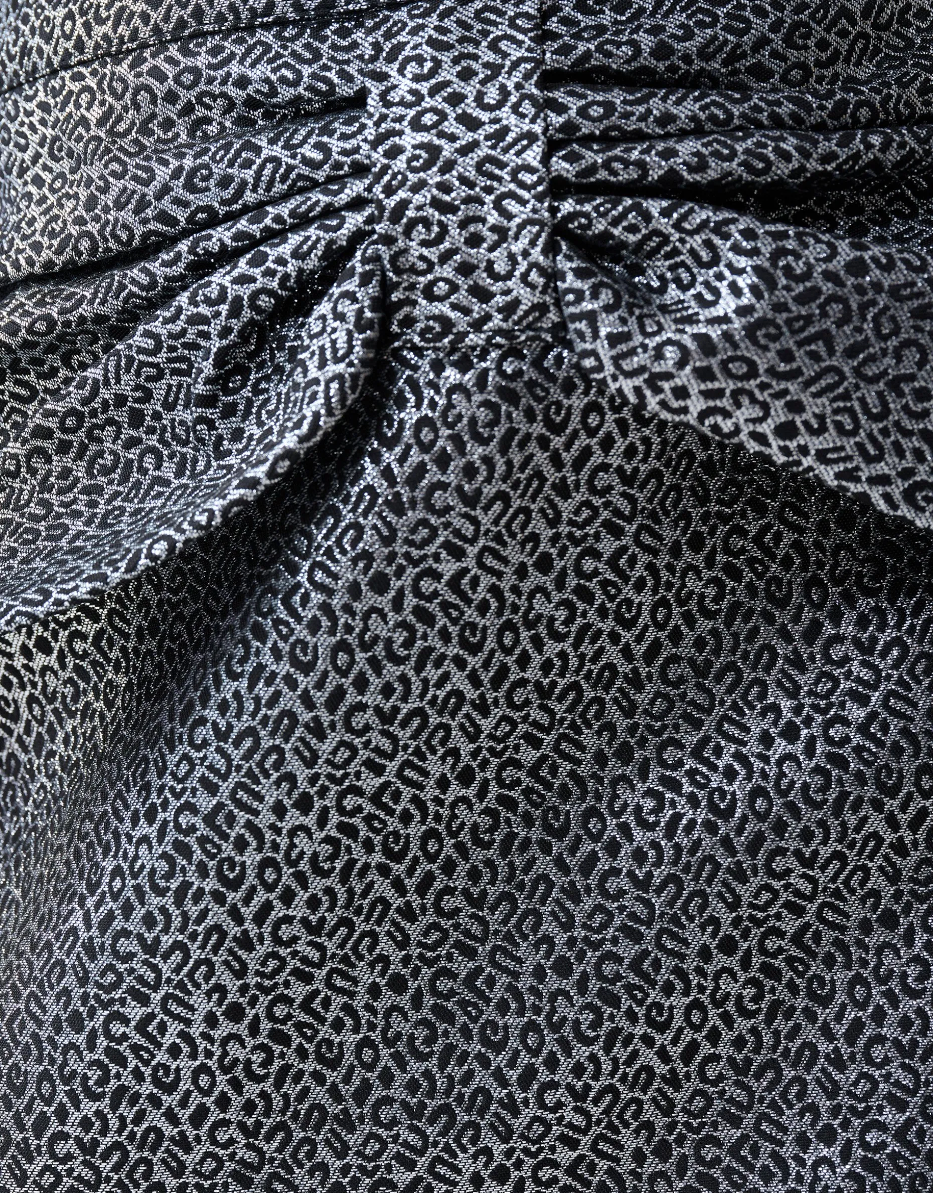 Jacquard Strik Mini Rok Zilver