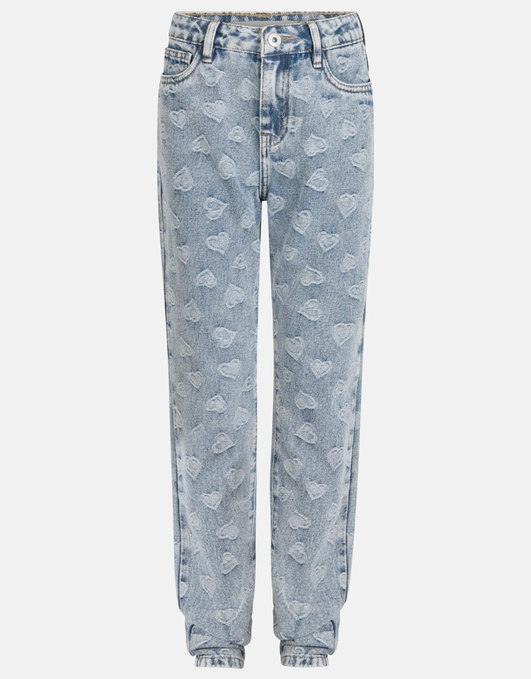 Jacquard Tapered Jeans Bleached