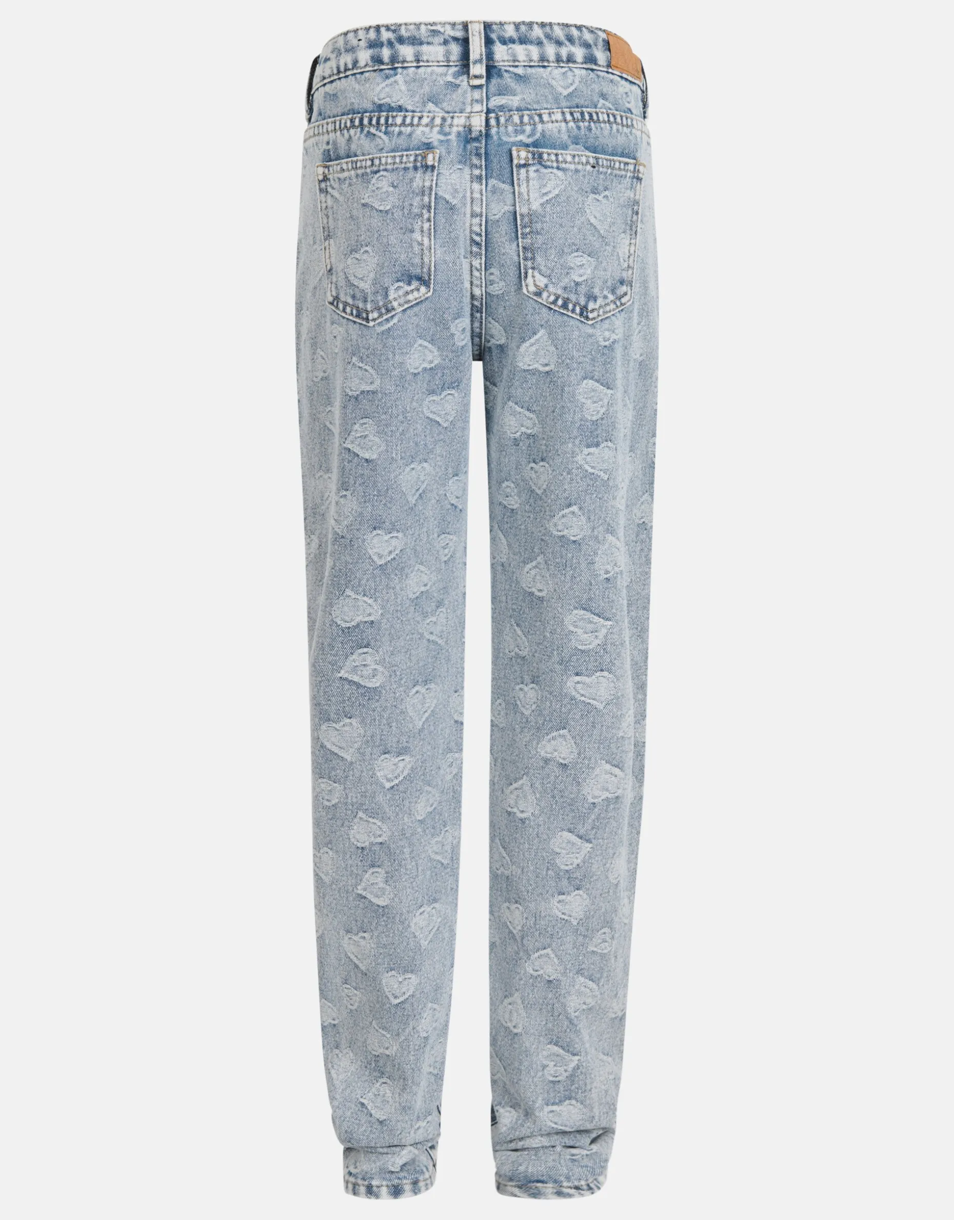 Jacquard Tapered Jeans Bleached