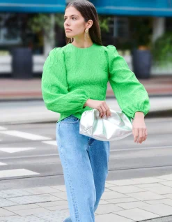Jacquard Top Groen