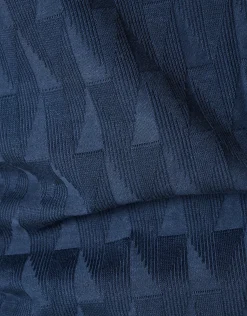 Jacquard T-shirt Donkerblauw