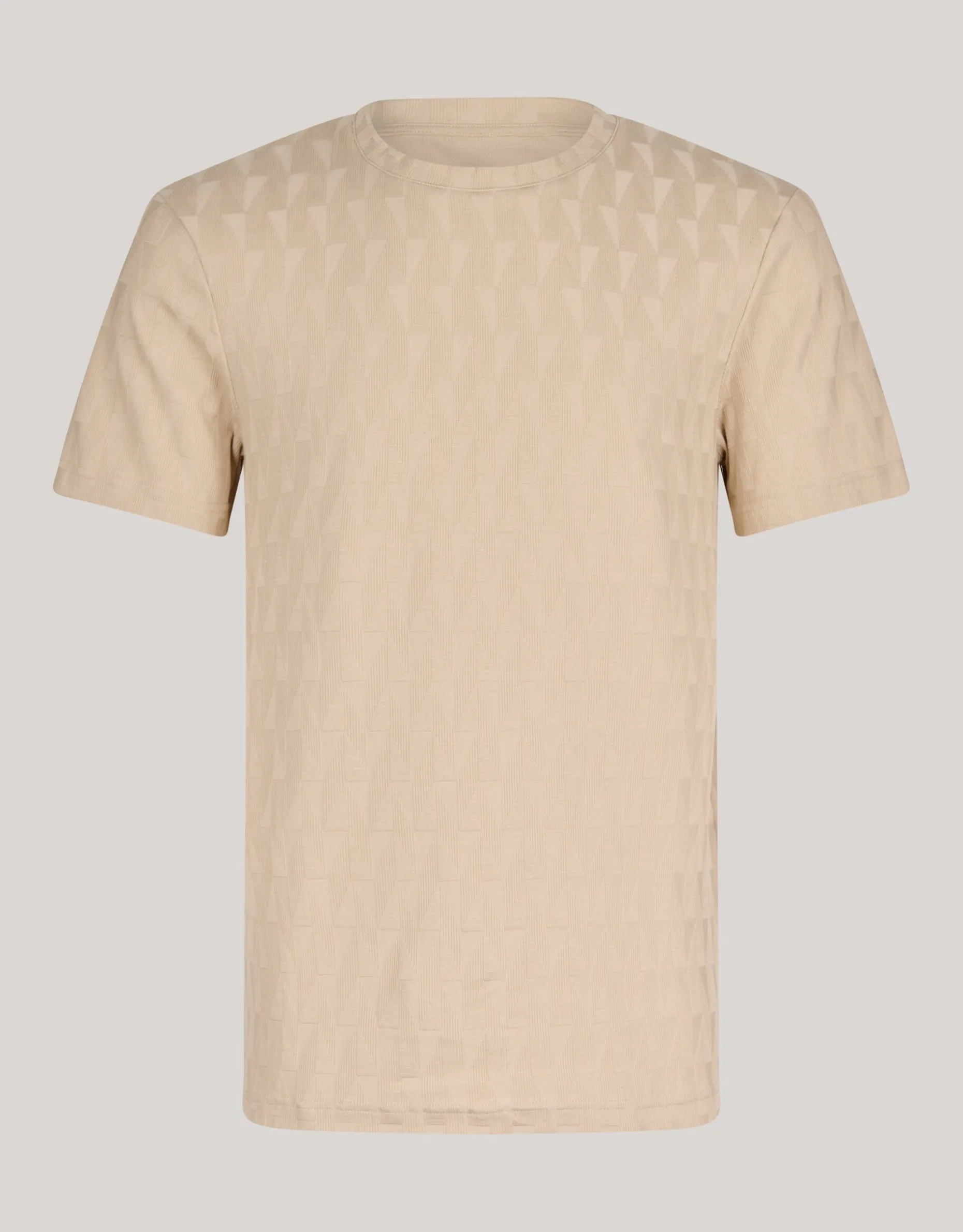 Jacquard T-Shirt Zand