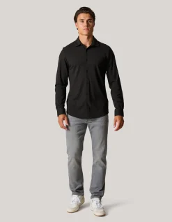 Jersey Overhemd Zwart