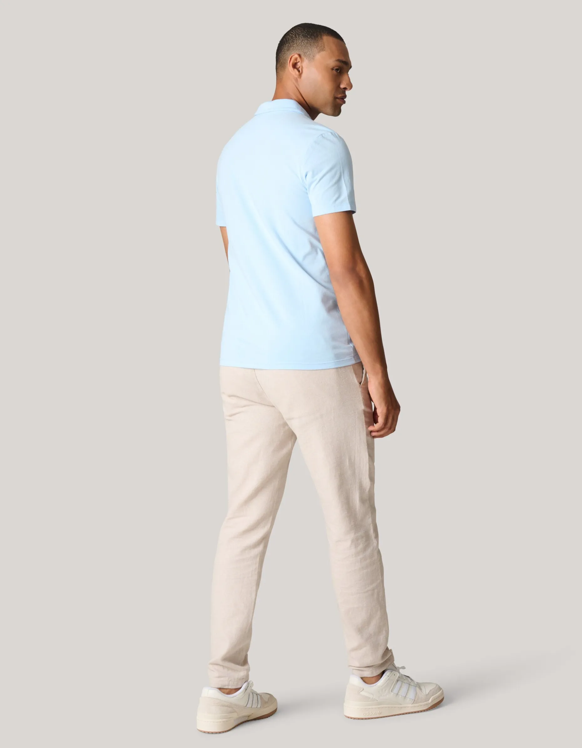 Jersey Polo Lichtblauw