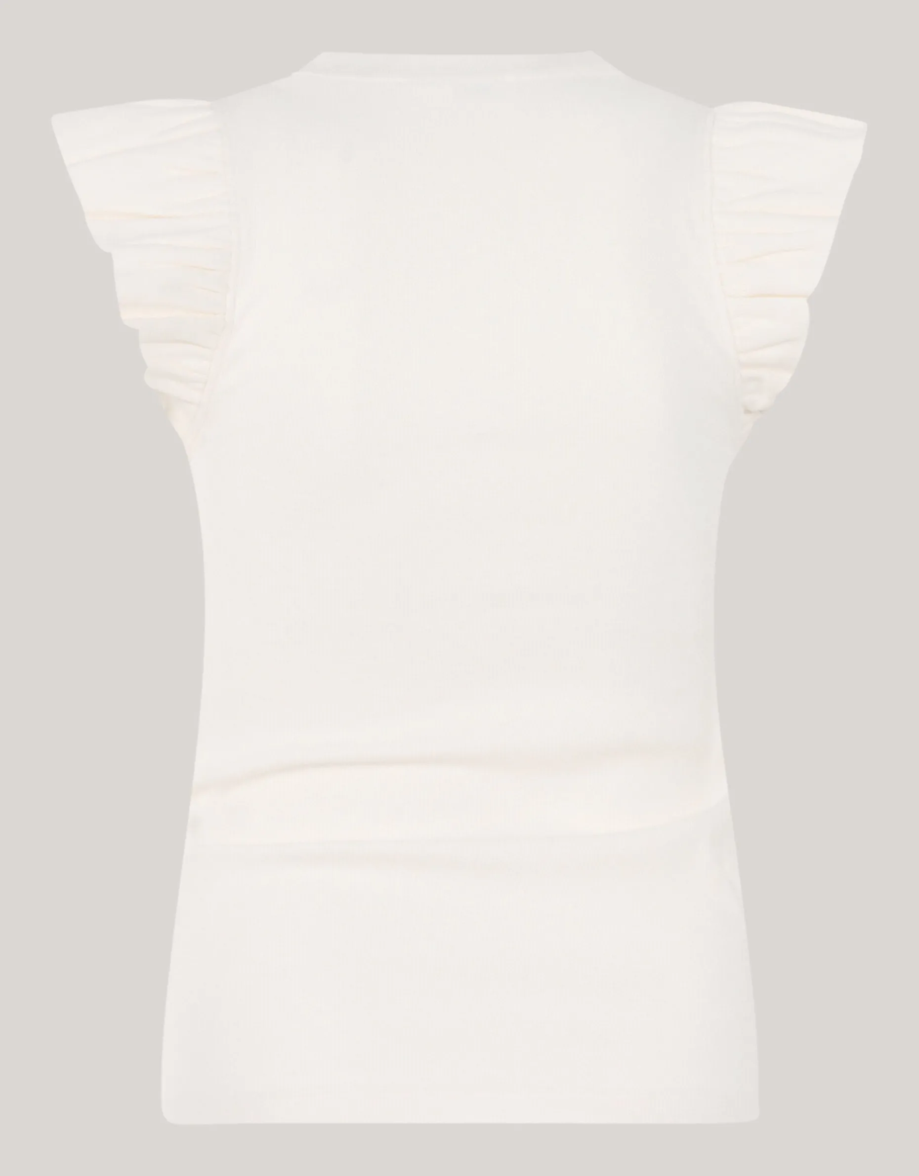 Jersey Ruffle Top Wit