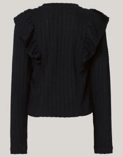 Kabel Ruffle Top Zwart