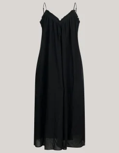 Katoenen Maxi Jurk Zwart
