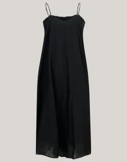 Katoenen Maxi Jurk Zwart