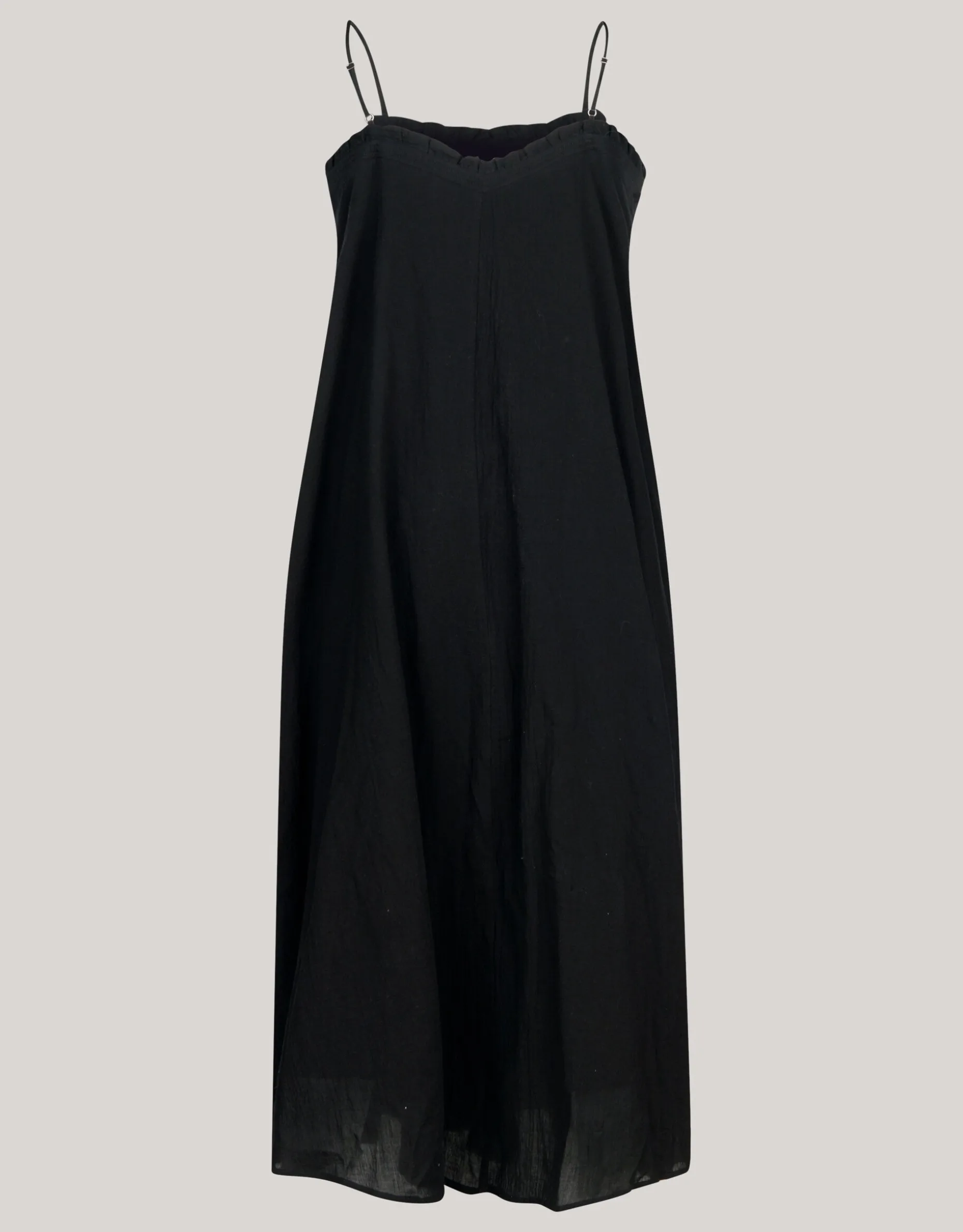 Katoenen Maxi Jurk Zwart