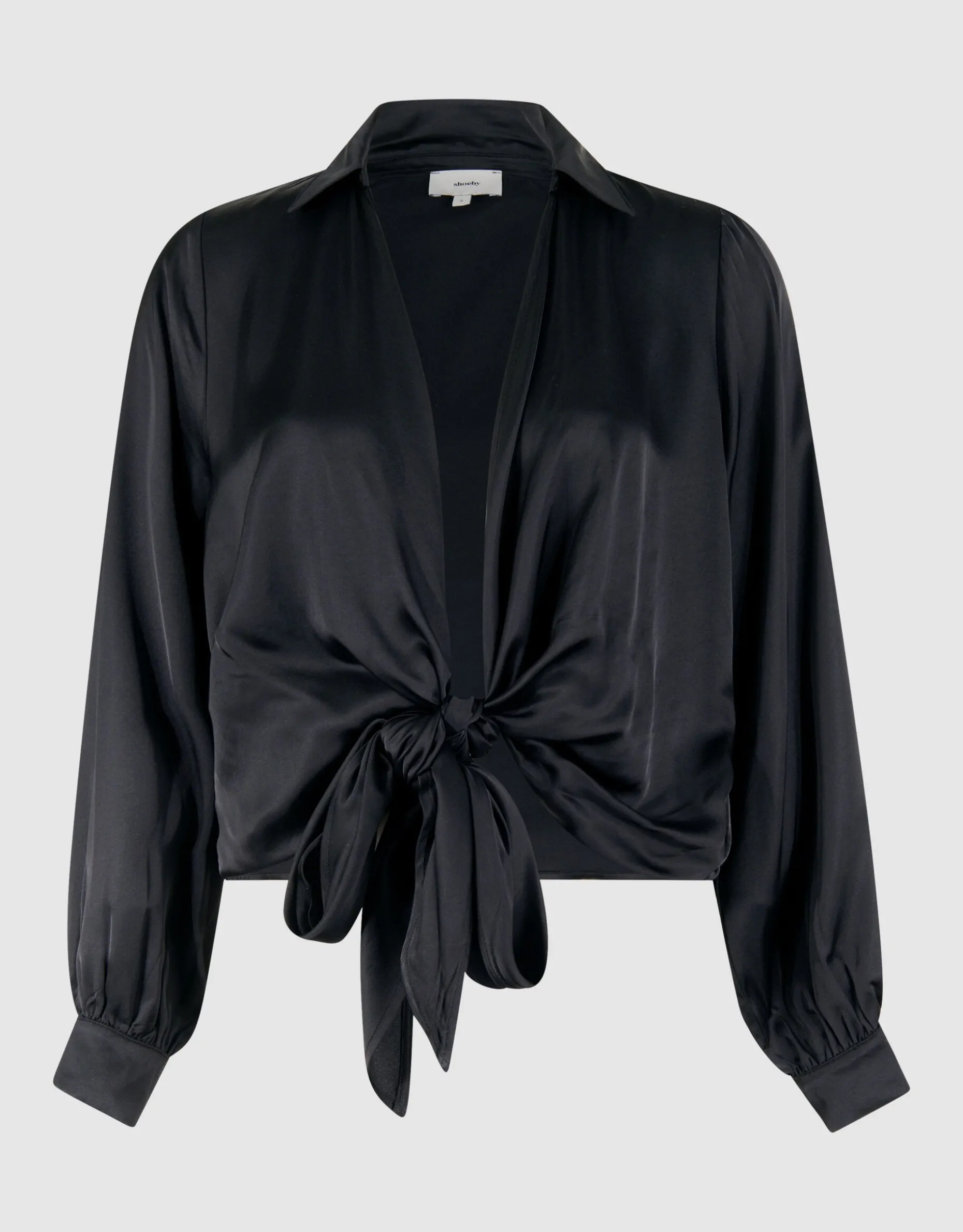 Knot Blouse Zwart