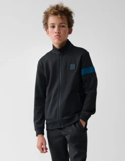 Label Cardigan Zwart