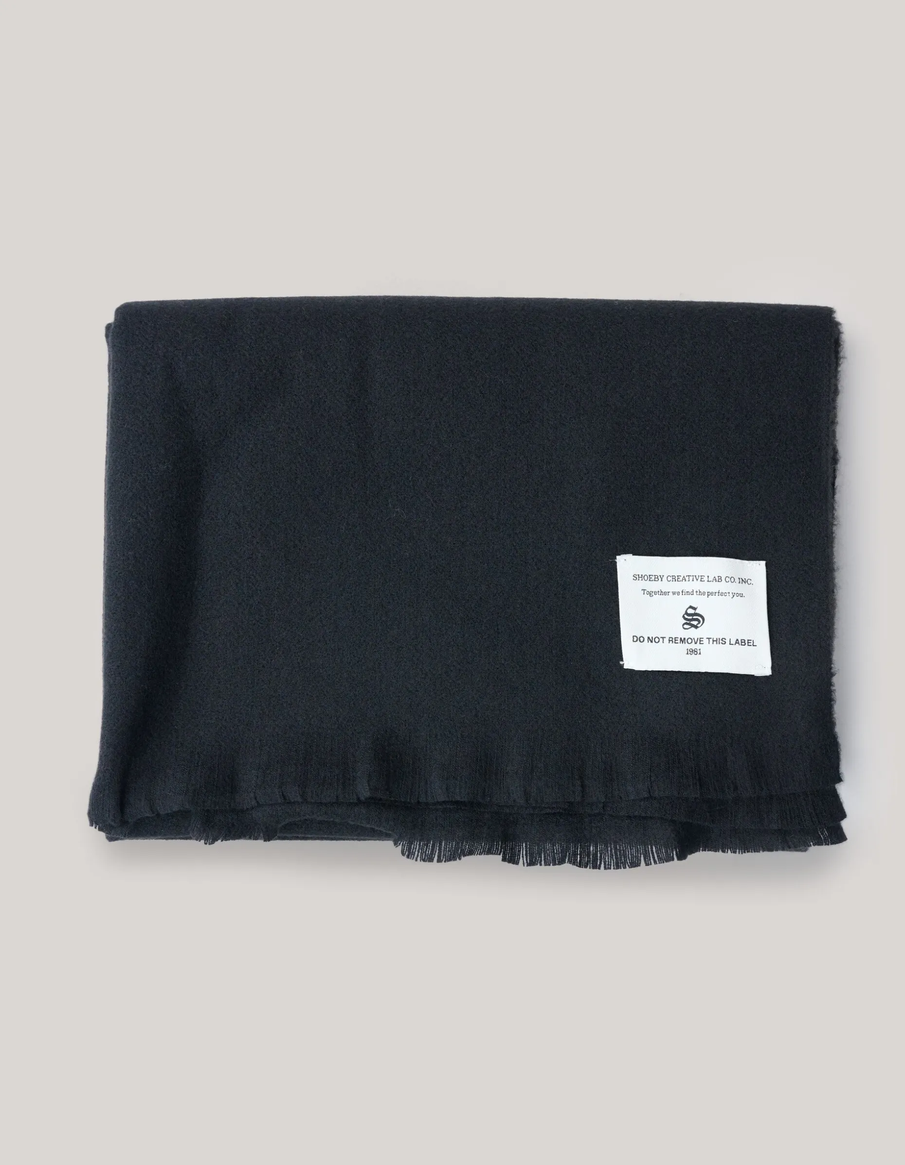 Label Sjaal Zwart