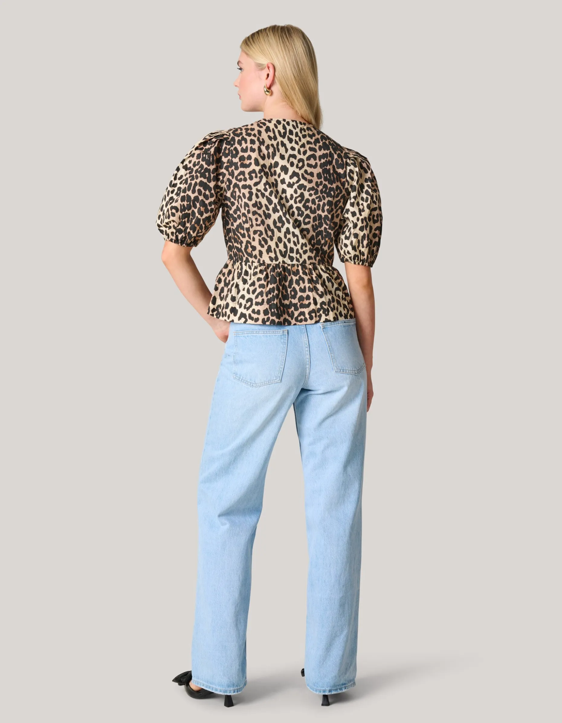 Leopard Strik Top