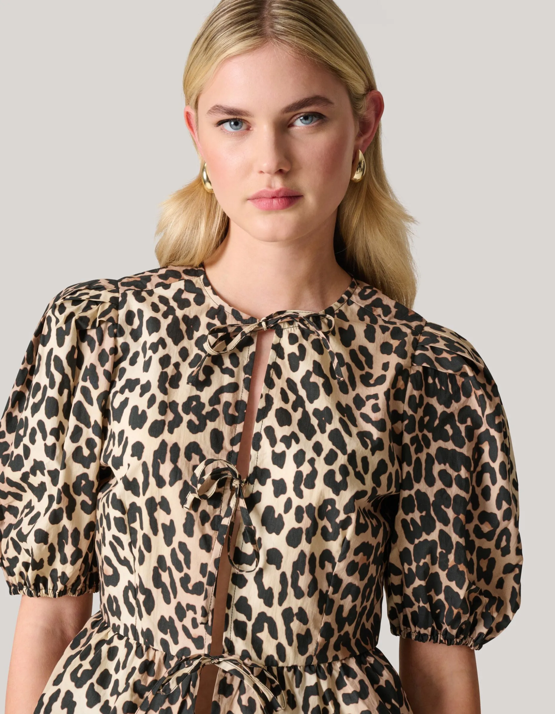 Leopard Strik Top