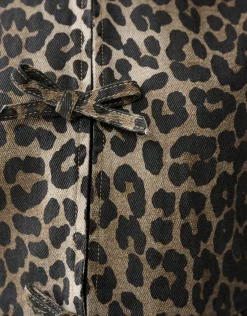 Leopard Strik Top Bruin