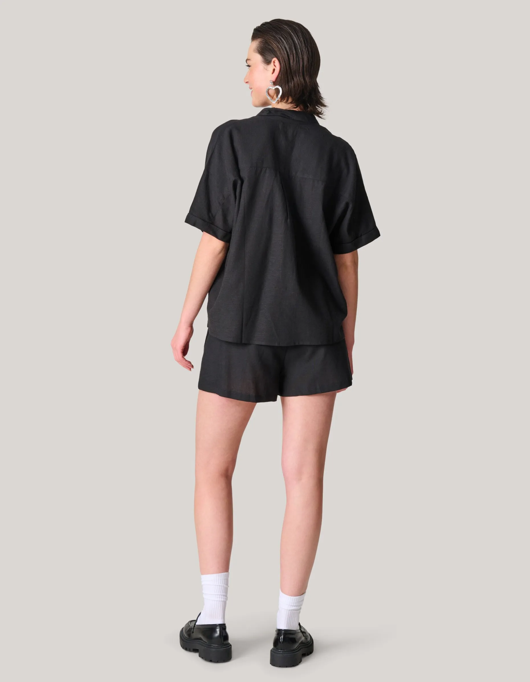 Linnen Blouse Zwart