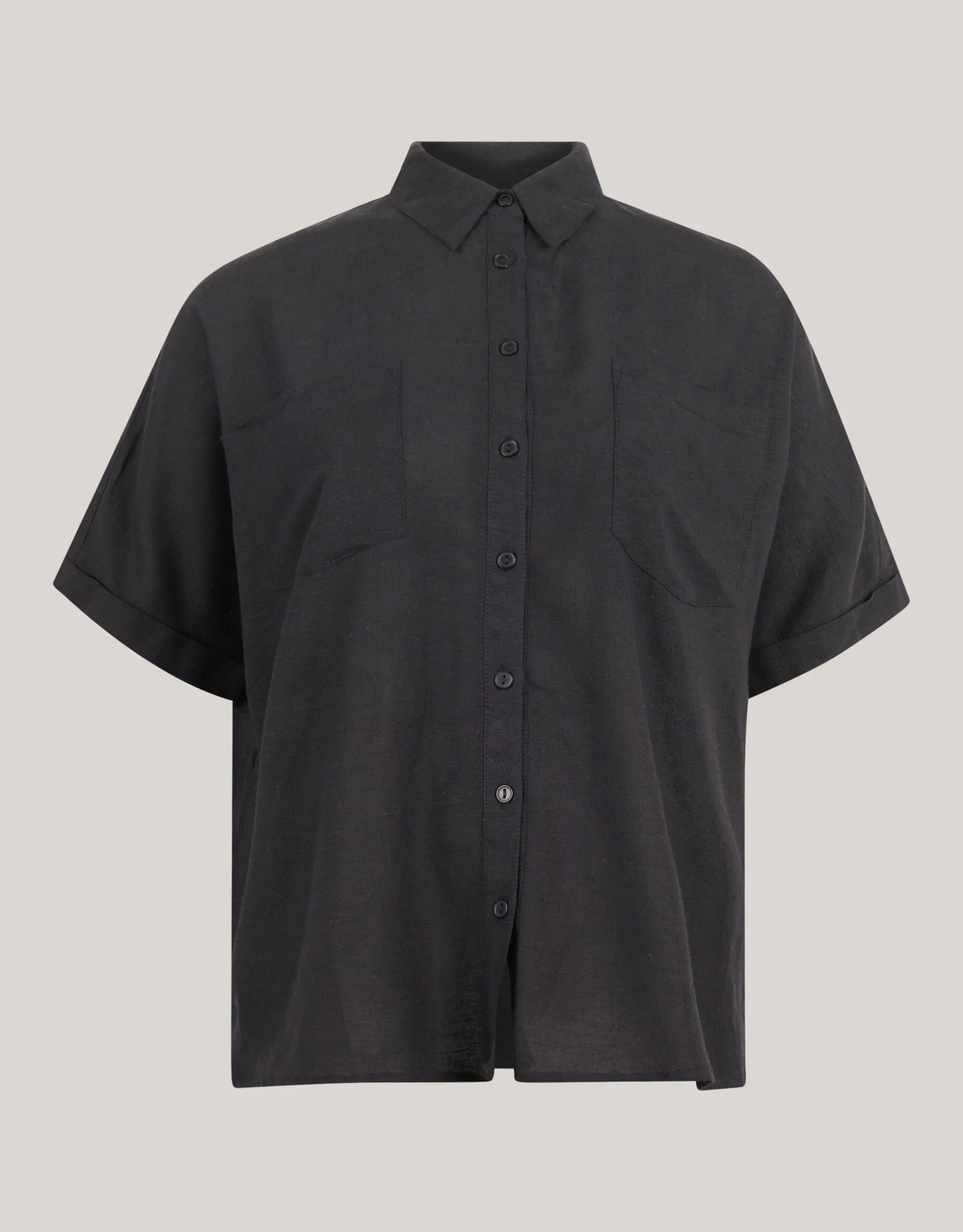 Linnen Blouse Zwart