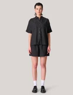 Linnen Blouse Zwart